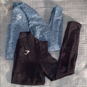 2 gym shark long sleeve tops.